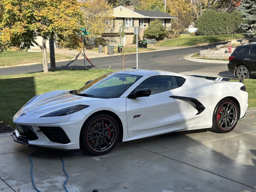 Ceramic coating results — deep gloss and paint protection on a vehicle in Bozeman MT